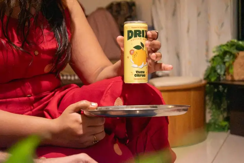 A drink can served at a dinner